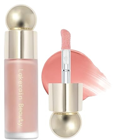 Liquid Blush Soft Cream Face Blush, Long-lasting Blendable Liquid Blusher Lightweight Moisturizing Beauty Makeup for Cheeks, Natural Looking Matte Finish Dewy Skin Tint (#01 Bliss)