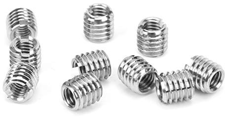 10 Pezzi Inserto Per Riparazione Filettatura, M4 X 0,7 M6 X 1 5 mm, Dado Riduttore In Acciaio Inox Filettatura Interna M2-M16 E Filettatura Esterna M4 - M20, 4-30 mm
