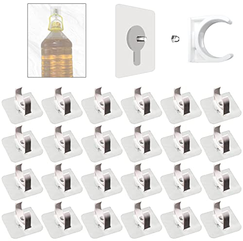 Clip per Tubi 25mm, Morsetto per Tubi Autoadesivi, Morsetto Fissaggio Tubo, Anello per Tubi, Pipe Support, Fascetta Stringitubo Autoadesivi per Tubi Gas, Tubo Acqua, Tubazioni Fissaggio