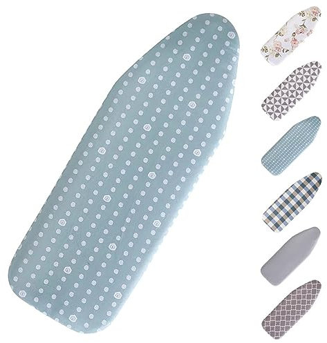 Copriasse da Stiro Universale 90x31cm 100x34cm 110x40cm Copri ASSE da Stiro Telo con Cordoncino Chiusura Termoriflettente Copri ASSE Ferro da Stiro, 100% Cotone (Color : C, Size : Large Ironing Boar