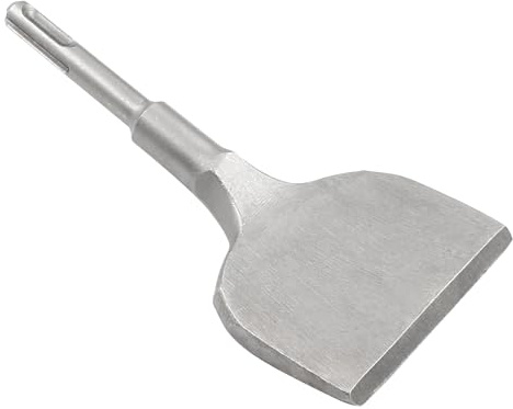 LDEXIN 3 Inch Wide Cranked-Angle Bent Tile Removal Chisel with SDS Plus Shank, Concrete Scaling Chisel, 6.5 Inch Long