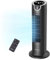 DR.PREPARE Tower Fan for Bedroom, 25 dB Quiet DC Bladeless Fan with Remote, 8 Speeds, 1-8H Timer, 80° Oscillating Fans for Indoors, 16 Inch Portable Desk Table Fan for Room, Home, Office