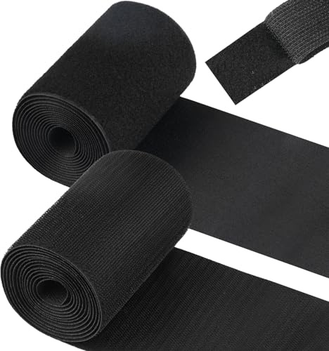 Klettband zum Nähen - Breit 110mm x 2m Schwarz für Textilien, Kleidung | Klett zum nähen, Klettstreifen für Schuhe