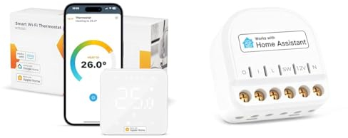 Refoss Heizungsthermostat Boiler Smart Thermostat WLAN, Mini WLAN Smart Relais Schalter zur Steuerung der Garagentor mit Home Assistant