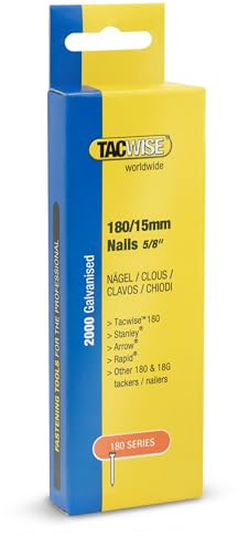 TACWISE 1767 Chiodi Brad Galvanizzati Tipo 18G / 15 mm, Confezione da 2000