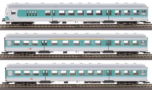 Roco 6200034 H0 3er-Set 1: Nahverkehrswagen der DB AG 1./2. Klasse ABN 417.0, 2. Klasse Bn 447, Steuerwagen BDnrzf 463