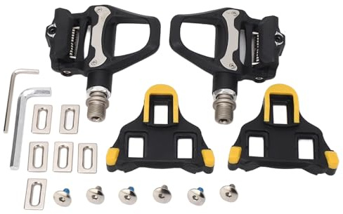 Carbon Rennradpedale, Peloton Pedal, Klickpedale, Rennradpedale mit 3 Schrauben Stollen, System, Einstellbare Spannung, Chrom Molybdän Achse, Effiziente Selbstsichernde Pedale