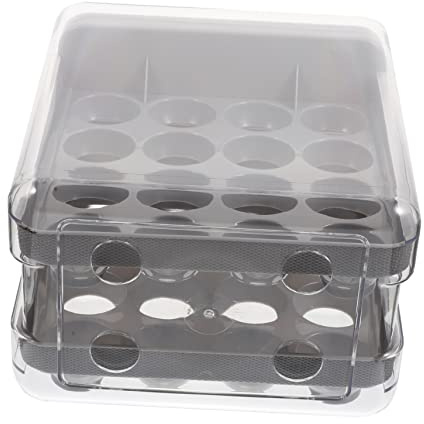 Gadpiparty Cartón De Huevos Organizador De Cocina Bandeja Para Refrigerador Cajón Para Huevos De Huecos Huevera Doméstica Para Almacenamiento