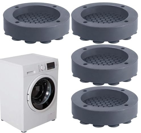 Anti-Walking Washer Dryer Pedestals, Strong Suction Shock Absorbing Mat, Washing Machine Anti-vibration Pads, Anti Vibration Pads Enlarged Washer Mat Protector for Washing Machine Dryer Treadmill