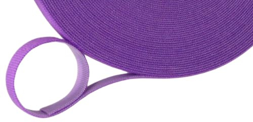 Grippa Purple 25mm Adjustable Hook & Loop Fastening Strap – Reusable Cable Management Tape for Electrical, Data, AV, HVAC, Security & DIY – Cut-to-Length Organiser (1 Metre)