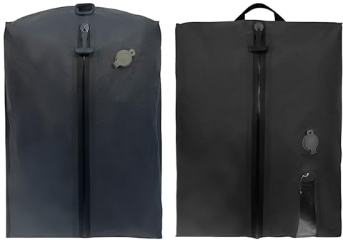 Vakuumpåsar, ingen pump behövs, 29 x 15 x 44 cm, resedammsugarförvaringspåsar, vattentät vakuumkompressionspåse, återanvändbar och miljövänlig, för bagage, semester,