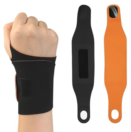 llikknve Wrist Supports Brace for Right/Left Hand, 2 PCS Elastic Wrist Wrap Compression, Wrist Brace Ultrathin & Adjustable for Fitness, Weightlifting, Black