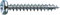 SPAX Universalschraube, 4,0 x 40 mm, 200 Stück, T-STAR plus, Halbrundkopf, Vollgewinde, 4CUT, WIROX A9J, 0201010400403, Blank Verzinkt