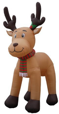 Jumbo 15 Foot Christmas Inflatable Reindeer Decoration by BZB Goods