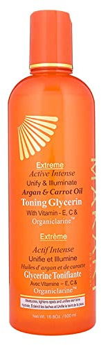 Makari Extreme Karotten & Argan Öl mit Glycerin zur Hautverschönerung 16,8oz - Feuchtigkeitscreme zur Aufhellung & Straffung für Gesicht & Körper mit OrganicarineTM