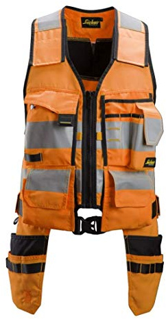 Snickers Allroundwork High Visibility Tool Vest CL1 Orange/Black L