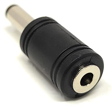 MainCore 5.5 X 2.1mm Socket to 3.5mm x 1.3mm Male Plug Jack DC Adapter Converter Joiner Female to Male