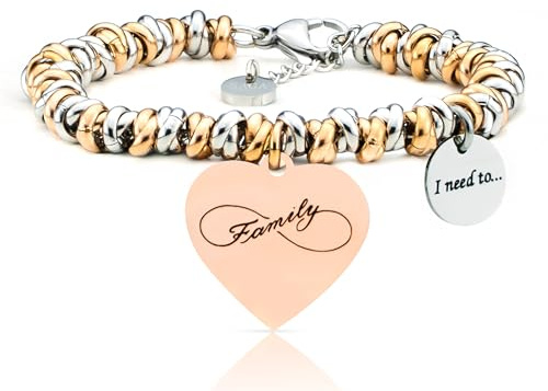 SAGA GIOIELLI® Bracciale donna I need to...Collections Protezione, Fortuna, Buoni Auspici, Amore (FAMILY 1)