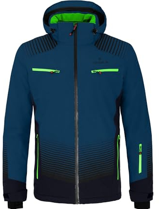 Bergson TAAVI | Herren Skijacke - Normal-/Kurz-/Langgrößen, wasserdicht (20.000 mm) & verschweißte Nähte, Winddicht & atmungsaktiv (20.000 g/m²), Unterarm-Ventilation, warm wattiert (120g/80g), Elast