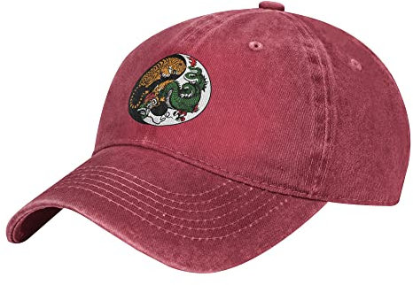 YINGD Army Special Forces Hut Verstellbare Cowboy Baseball Cap Unisex Schirmmütze Bequem und Atmungsaktiv Sonnenhut für Männer Frauen, rot, One size