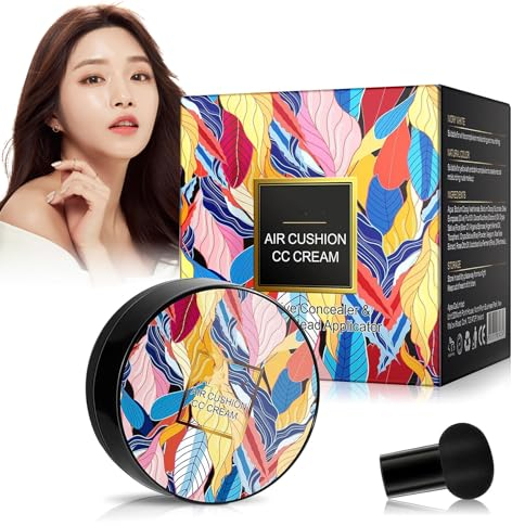 Apartmentm 2024 New Mushroom Head Air Cushion CC Cream, Apartment CC Cream, BB Cream Face Make Up, Long-Lasting Matte Waterproof Moisturizing Concealer Cream Foundation (Natural Color)