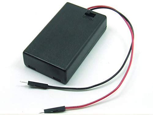 PQMEGA 1 pcs. x Battery holder 3xAAA(R3) with Lid and Switch for Breadboard #A2067