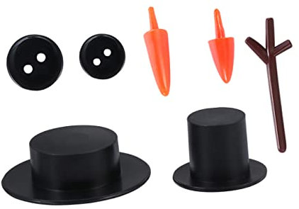 CAXUSD 600stücke Schneemann Weihnachten DIY Crafting Zubehör Schneemann Material Party Versorgung Kindergeschenk