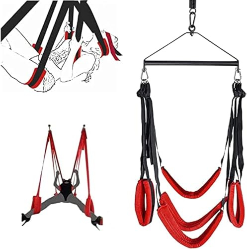 Deluxe Liebesschaukel für Erwachsene - Sexschaukel zur Verbesserung der Körperhaltung und zur Fesselung - Sexspielzeug für Paare - BDSM Swing für extremen Spaß im Bett