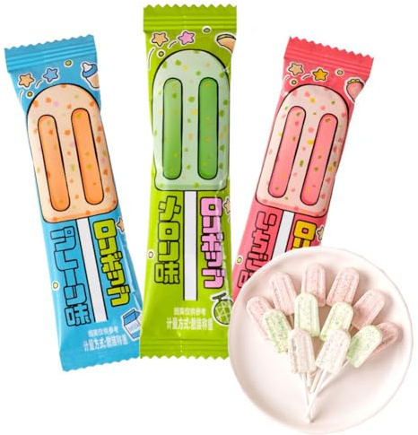 WSYLS Knallbonbons Süßigkeiten Erdbeere Obst Lutscher Cantaloupe Obst Süßigkeiten Milchriegel Springbonbons Tiaotiaotang gemischte Süßigkeiten Geschenkpackungen lässige Snacks Halloween Süßigkeiten