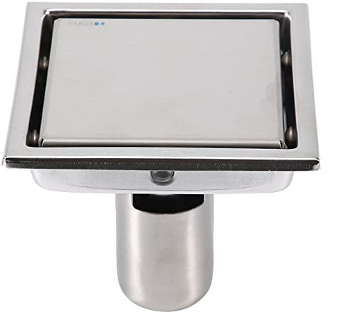 Siphon de Sol carré Anti-colmatage, Carrelage en Acier Inoxydable 304, Conception Invisible, 110 X 110 Mm, Filtre de Vidange de Sol de Douche pour Cuisine, Salle de Bain, Toilettes