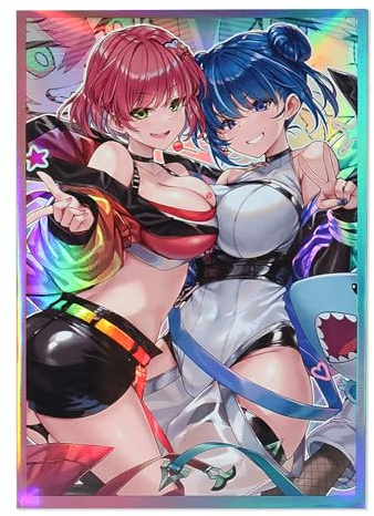 50 PCS Kartenhüllen Anime 63 mm x 90 mm Sammelkartenhüllen in japanischer Größe Schutzkartenhüllen Top Loading Kartenhüllen für YGO