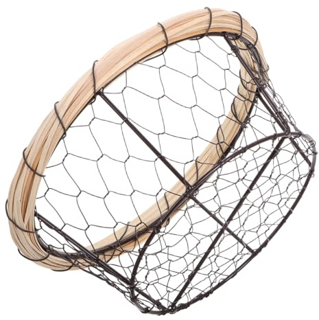 Hemobllo Cestino Filo Per Pane e Frutta Organizer Per Alimenti Portapane Per Conservazione Per Cucina e Lavanderia