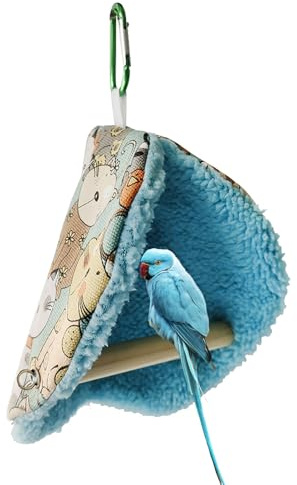 Generiskt hängande fågelhängmatta – varmt vinterbo, mysig finkbur med abborre, mjuk papegoja livstält, bekväm skyddsgrotta, gosig stuga design | för Macaw hamster hus