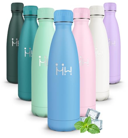 Mulbijeo Bouteille Isotherme 0,75L, Acier Inoxydable 18/8, Gourde Isotherme, Sans BPA, Gourde Sport, Étanche Double Isolation, Gourde Inox pour Le Camping, Les Gymnases, Sports de Plein Air