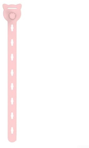 Zilimontt Bridas de silicona reutilizables – Paquete de 10 organizadores de cables multifuncionales para cables de carga de datos, cables de auriculares – Almacenamiento elástico ajustable de 25 cm