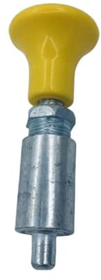 Violiica Perni filettati M20 x P1,5 con pomello a molla, in acciaio e plastica, ricambio per cyclette e attrezzature per la forza, argento