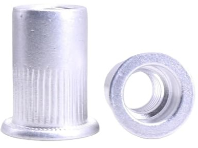 Staffe pieghevoli per mensole, Inserto for rivetto filettato a testa piatta in lega di alluminio da 20 pezzi M3-M8(M3)