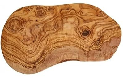 seleXions® Tabla de cortar de madera de olivo, corte natural, 50 cm