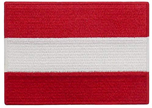 Österreich Flagge Bestickter Aufnäher zum Aufbügeln/Annähen