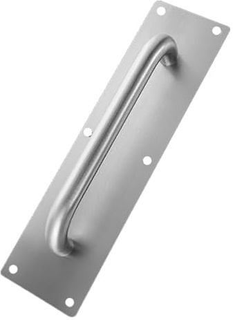 KSTE Sliding Door Handle, Stainless Steel Pull and Push Plate Door Access Door Pull Handle with Screws(Square 300 * 80mm)