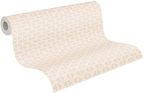 A.S. Création Art Deco Tapete Trendwall 2 Vliestapete rosa beige matt glänzend fein strukturiert 379572 37957-2