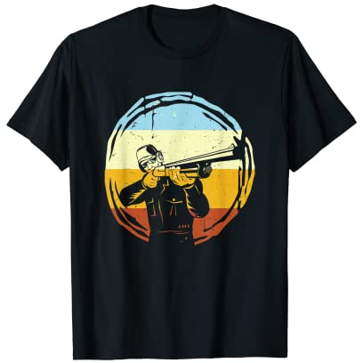 Vintage Tontaubenschießen Sport Tontaube Sportschießen T-Shirt