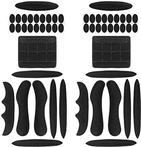Helmpolster Set Universal Fahrrad Helm Pads Schwarz Schaumstoff-Pads Helm Innenpolster Zubehör für Fahrrad Motorradhelm 2 Sets
