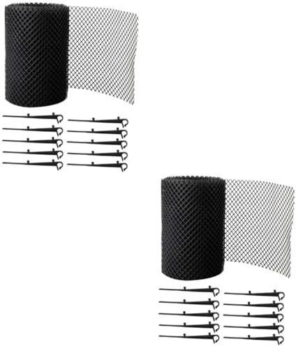 SEWOART 2 Pièces Filet Anti-Chute Filets Anti-Oiseaux De Fruits Bouclier Anti-Oiseaux De Protection Couverture De d'arbre Fruitier Patch Black PP