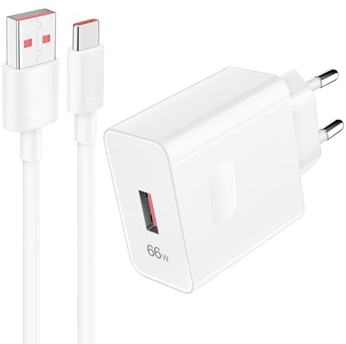 66W Cargador USB y 6A 1m Cable USB C para Honor 400 Magic V5 Magic 7 Lite | 35W Carga rápida Adaptador Cargador para Honor X6bX70i 400 Lite X8d Smart X7c X9c 90 70 X60 Pro Magic 5 Ultimate V3 V2 RSR