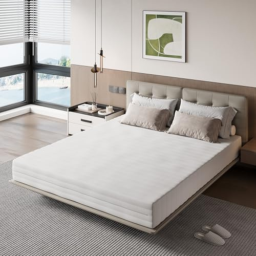 Novilla Materasso Memory Foam Matrimoniale 80x190, 7 Zone Ergonomico con Schiuma a Onde e Fibra di Bambù, Antiallergico, Durezza Media, Traspirante, Altezza 18cm