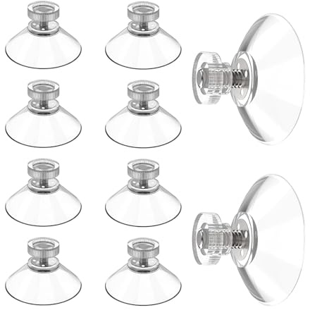 10er-Pack Saugnäpfe mit Gewinde, wiederverwendbare Saugnäpfe kompatibel mit Parkscheiben, starke Klebekraft, Ersatz-Klebepads, Saugnapfdurchmesser 30 mm, Gewinde 4 mm.