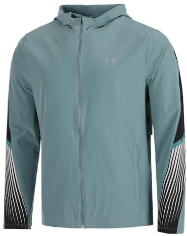 Under Armour Velociti Storm Hooded Laufjacke Herren blaugrau - Blue XL
