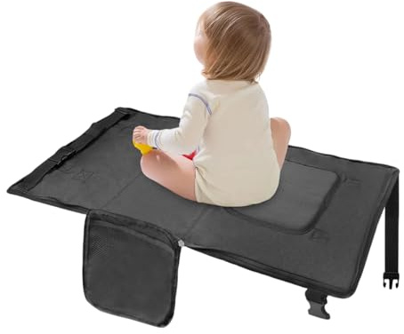 Baby Travel Bag, Toddler Outdoor Bed, Baby Flight Seat Extender, Foldable Sleeping Mat with Organizer, In-Flight Comfort for Children, Preschoolers, Girls, Boys, Vacation, 30x17.01x0.98 Inches