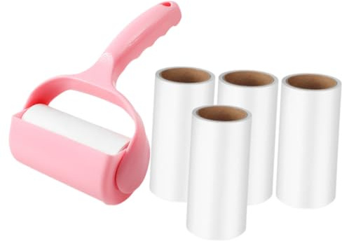 INOOMP Multi-function Portable Lint Roller with Dog Hair Remover for Clothes Sofa Bedding Plastic Hair Cleaning Tool Compact Handheld Design for Easy Use